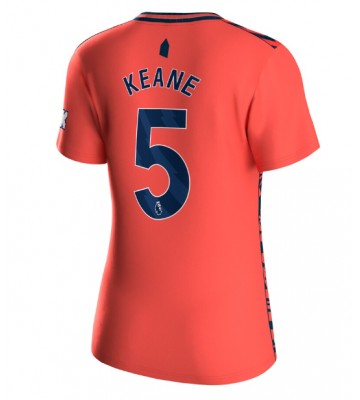 Everton Michael Keane #5 Bortatröja Dam 2023-24 Kortärmad